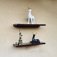 Set of 2 large wall mount floating shelves, Decoration shelves , Wall Shelves, Brown color shelves,